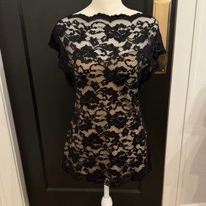 Black lace top